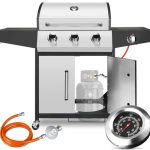 Der beste Gasgrill bis 1500 Euro LIFERUN Edelstahl Gasgrill 3+1 Brenner 13,5 kW mit I3B/P(50) Gasdruckregler