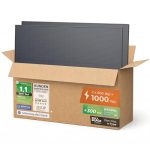 Solarway 500W Solarpanel Full Black Bifazial Glas/Glas PV Panel mit positiver Leistungstoleranz von 0-5 Watt, n-type, geeignet für Balkonkraftwerk (500W, 2 Panels)