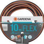 Gardena Comfort FLEX Schlauch 13 mm (1/2 Zoll), 10 m: Formstabiler, flexibler Gartenschlauch mit Power-Grip-Profil, aus hochwertigem Spiralgewebe, 25 bar Berstdruck, ohne Systemteile (18030-20)