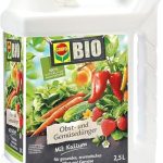 Der beste Dünger für Tomaten COMPO BIO Obst- und Gemüsedünger - Bio Flüssigdünger für Obst und Gemüse - Kalium Dünger - 2,5 Liter