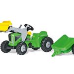 Rolly Toys Futura Trettraktor mit Lader und Anhänger (rollyKiddy Traktor; Frontlader; Schaufellader; Kinder ab 2,5 Jahre) 630035