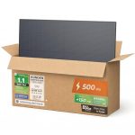Die besten PV-Module für diffuses Licht Solarway 500W Solarpanel Full Black Bifazial Glas/Glas PV Panel mit positiver Leistungstoleranz von 0-5 Watt, n-type, geeignet für Balkonkraftwerk (500W, 6 Panels)