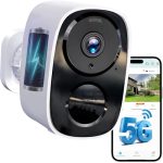 Die beste kabellose Überwachungskamera für außen HITELLARCAM 2K Überwachungskamera Außen Akku mit 5GHz/2.4GHz WLAN
