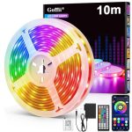 Die besten LED-Streifen LED Strip 10m, LED Streifen Bluetooth RGB Led Band Selbstklebend mit Fernbedienung und APP. Musik Sync, Timer-Einstellung Dimmbar Led Stripes Lichterkette für Zimmer Partei deko